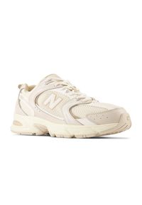 Buty unisex New Balance MR530AA – beżowe. Okazja: na co dzień. Kolor: beżowy. Materiał: tworzywo sztuczne. Szerokość cholewki: normalna. Sezon: lato #4
