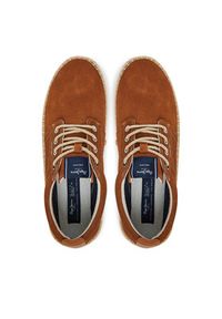 Pepe Jeans Espadryle Tourist West PMS10336 Brązowy. Kolor: brązowy. Materiał: zamsz, skóra #6