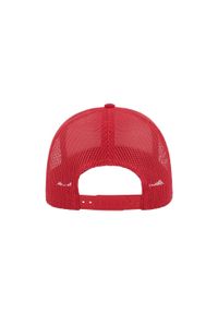 ATLANTIS - 5panelowa Czapka Trucker Rapper Cotton. Kolor: czerwony