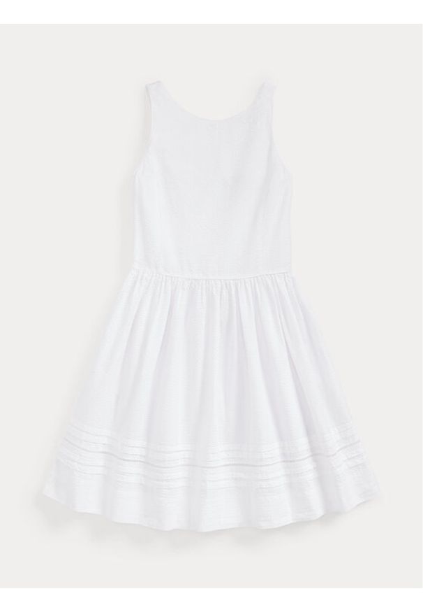 Polo Ralph Lauren Sukienka letnia 313901693001 Biały Regular Fit. Typ kołnierza: polo. Kolor: biały. Wzór: kolorowy. Sezon: lato