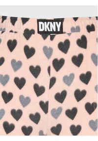 DKNY Piżama YI2822603F Różowy Regular Fit. Kolor: różowy. Materiał: syntetyk