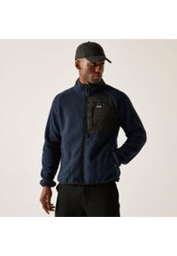 Regatta - Polar męski rozsuwany Frankie Borg. Kolor: niebieski. Materiał: polar. Sport: turystyka piesza #1