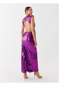 MVP Wardrobe Sukienka wieczorowa MVPE3AB055.0TL0053 Fioletowy Regular Fit. Kolor: fioletowy. Materiał: syntetyk. Styl: wizytowy #5