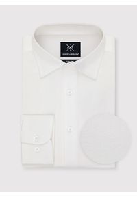 Pako Lorente - PAKO LORENTE – Biała bawełniana koszula męska. Kolor: niebieski, biały. Materiał: bawełna. Długość rękawa: długi rękaw. Długość: długie. Styl: elegancki #9