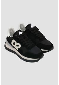 DSQUARED2 Czarne sneakersy Running Low Top, Rozmiar 40. Kolor: czarny. Materiał: skóra. Sport: bieganie #4