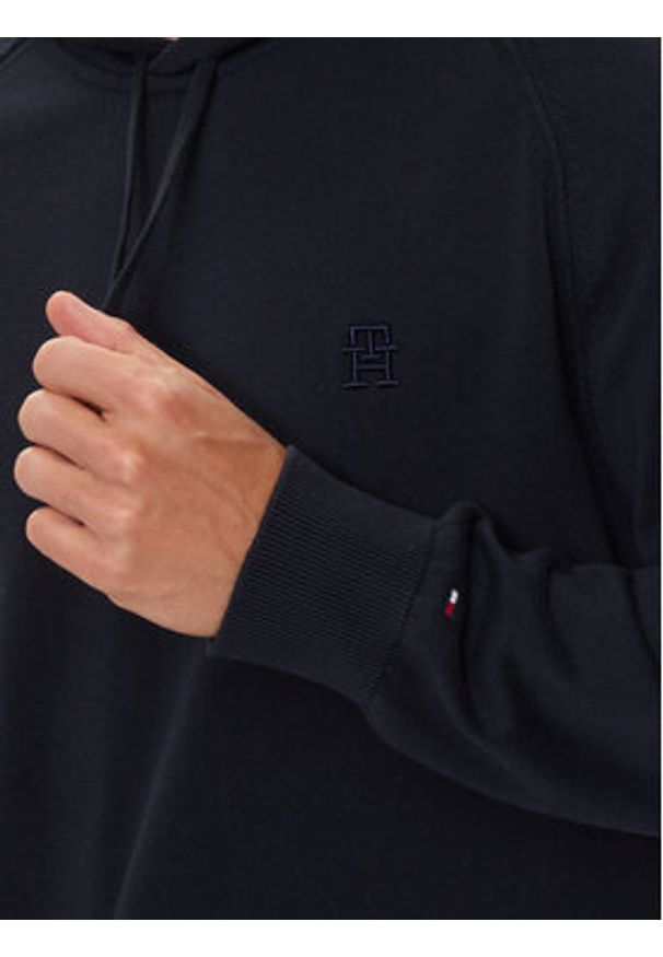 TOMMY HILFIGER - Tommy Hilfiger Bluza MW0MW35515 Granatowy Regular Fit. Kolor: niebieski. Materiał: bawełna
