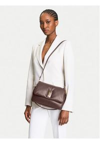 TOMMY HILFIGER - Tommy Hilfiger Torebka Soft Leather Conv Crossover AW0AW17638 Brązowy. Kolor: brązowy. Materiał: skórzane #6