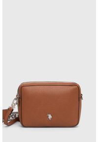 U.S. Polo Assn. torebka kolor brązowy. Kolor: brązowy. Rodzaj torebki: na ramię #1