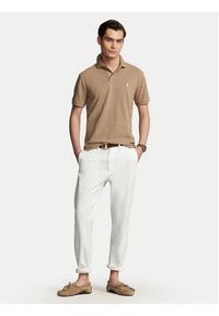 Polo Ralph Lauren Polo 710680784298 Brązowy Regular Fit. Typ kołnierza: polo. Kolor: brązowy. Materiał: bawełna #5