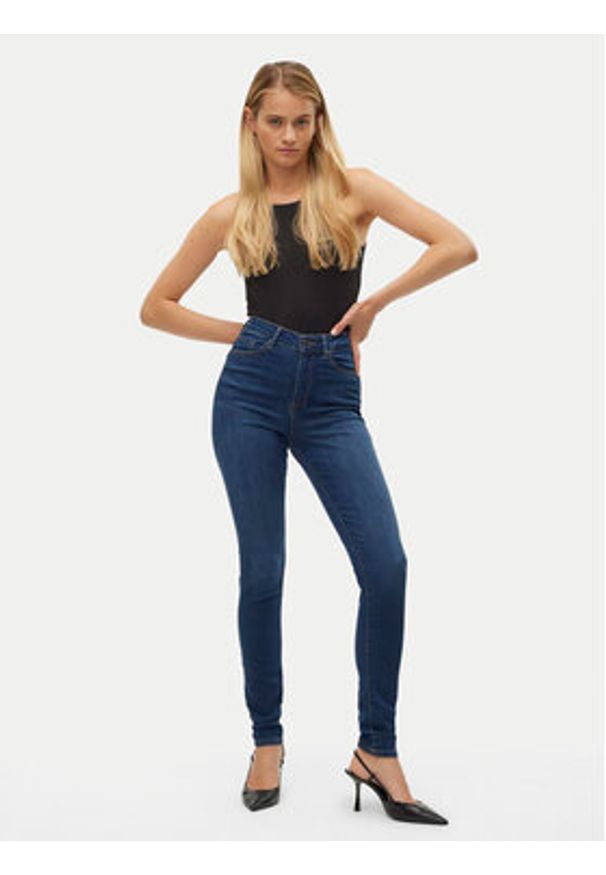 Vero Moda Jeansy Sophia 10193326 Niebieski Skinny Fit. Kolor: niebieski