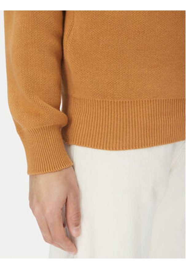 Nike Sweter FQ2912 Brązowy Regular Fit. Kolor: brązowy. Materiał: bawełna