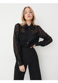 Mohito - Czarna koronkowa koszula - Czarny. Kolor: czarny. Materiał: koronka #2