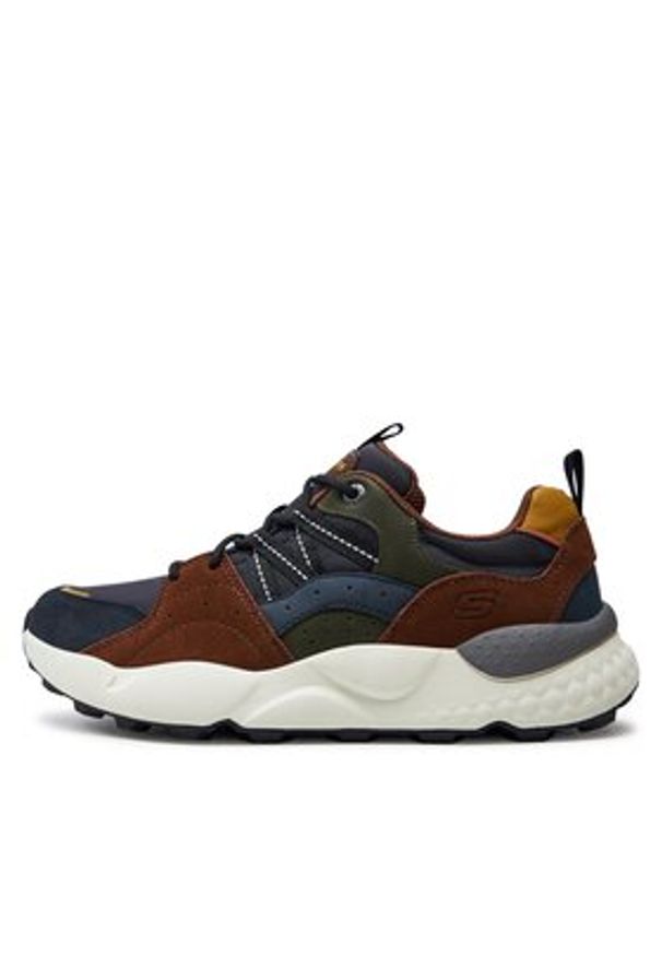 skechers - Skechers Sneakersy Bendino-Dormer 210555/NVMT Granatowy. Kolor: niebieski. Materiał: skóra