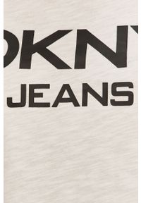 DKNY - Dkny - T-shirt. Okazja: na co dzień. Kolor: biały. Materiał: bawełna, dzianina. Wzór: nadruk. Styl: casual #3
