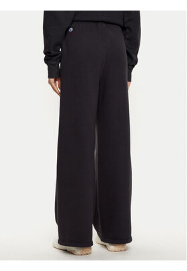 Champion Spodnie dresowe 117661 Czarny Wide Leg. Kolor: czarny. Materiał: bawełna