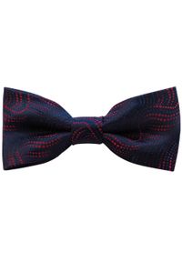 Modini - Granatowa mucha we wzór C1. Kolor: niebieski. Materiał: poliester, tkanina. Styl: elegancki #1