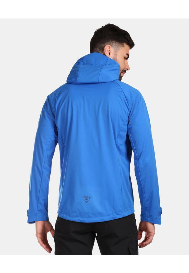 Kilpi Beltra-M Męska Kurtka Softshell Niebiesko-Brązowa L. Kolor: wielokolorowy, niebieski, szary, brązowy. Materiał: softshell. Sport: turystyka piesza