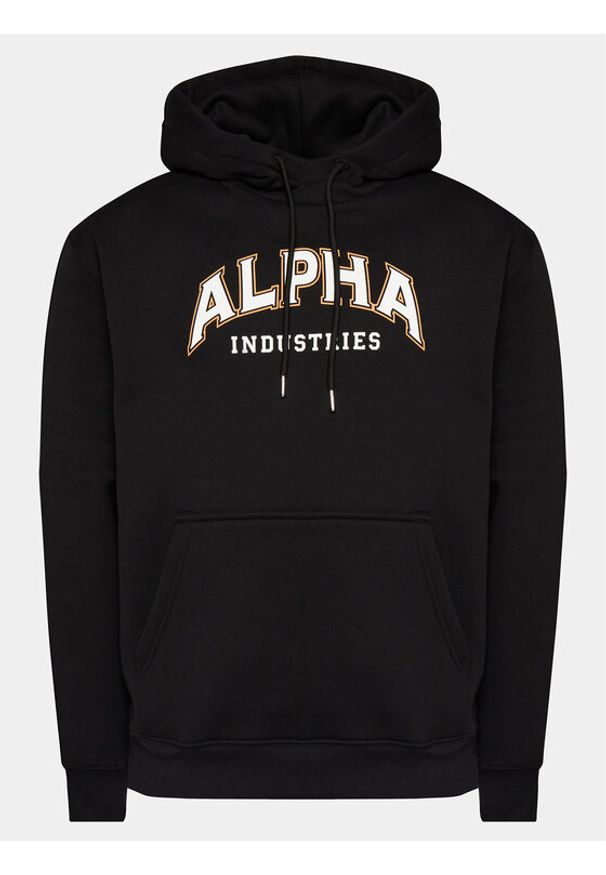 Alpha Industries Bluza College 146331 Czarny Regular Fit. Kolor: czarny. Materiał: syntetyk, bawełna