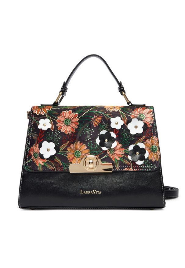 Laura Vita Torebka Sac-Astry 04 Czarny. Kolor: czarny. Materiał: skórzane