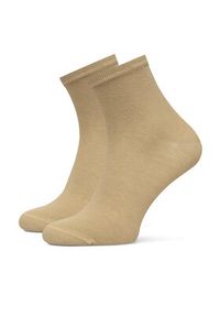 TOMMY HILFIGER - Tommy Hilfiger Skarpety krótkie 373001001 Beżowy. Kolor: beżowy. Materiał: bawełna #4