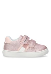TOMMY HILFIGER - Sneakersy dziewczęce Tommy Hilfiger Flag Velcro. Okazja: na co dzień. Kolor: różowy #1