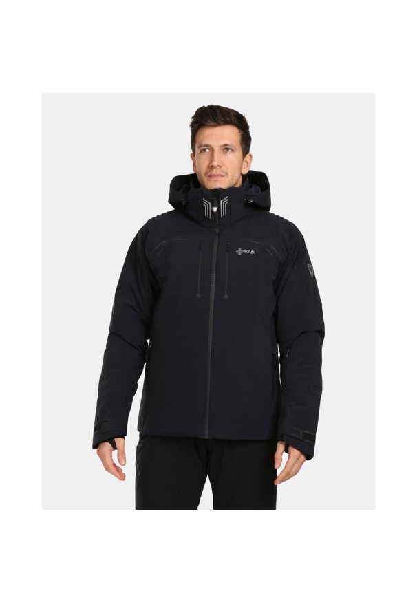 Męska luksusowa kurtka narciarska Kilpi LTD ASTER-M. Kolor: czarny. Materiał: nylon. Sport: narciarstwo
