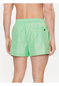 Calvin Klein Swimwear Szorty kąpielowe KM0KM01000 Zielony Regular Fit. Kolor: zielony. Materiał: syntetyk
