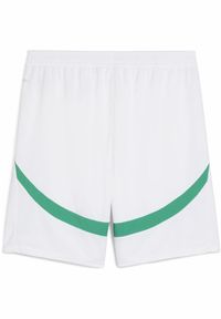 Puma - Męskie szorty Senegal 2025 PUMA White Sport Green. Kolor: biały, wielokolorowy, zielony. Wzór: aplikacja