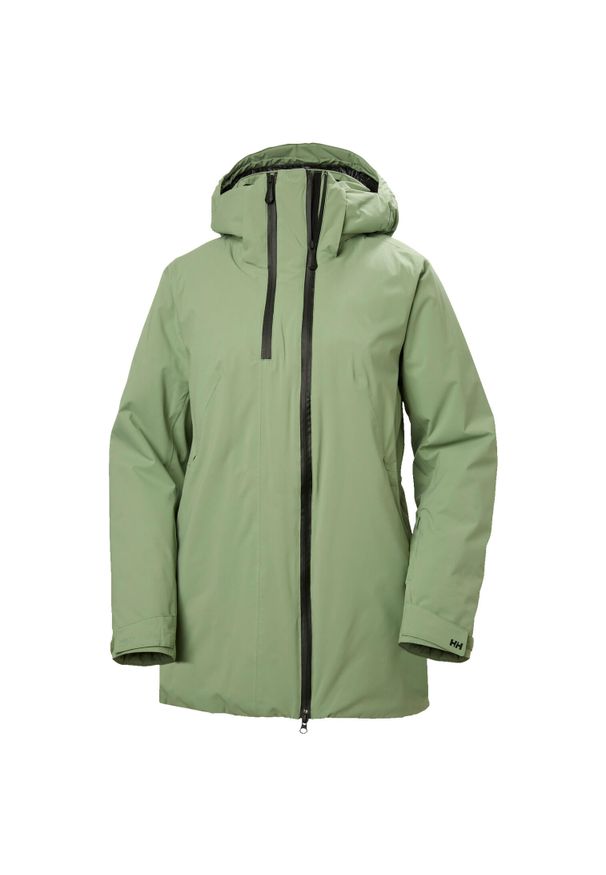Długa kurtka narciarska damska Helly Hansen Nora. Kolor: zielony. Długość: długie. Sezon: zima. Sport: narciarstwo