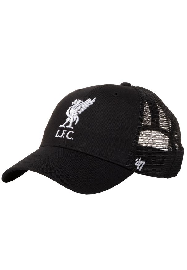 Czapka z daszkiem męska 47 Brand Liverpool FC Branson Cap. Kolor: czarny. Materiał: bawełna, poliester