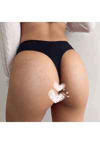 Intica - Stringi damskie minimalistyczne na co dzień Libora. Kolor: czarny. Materiał: materiał #6