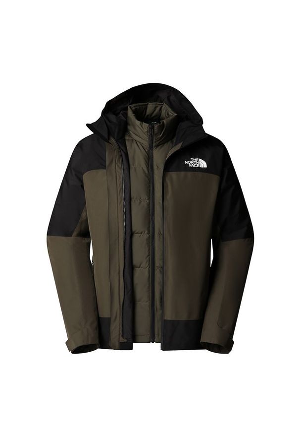 Kurtka męska The North Face 3 in 1 Mountain Light Triclimate Gore-Tex 0A84FCBQW1 - zielona. Kolor: zielony. Materiał: poliester, materiał, puch. Technologia: Gore-Tex. Sport: turystyka piesza