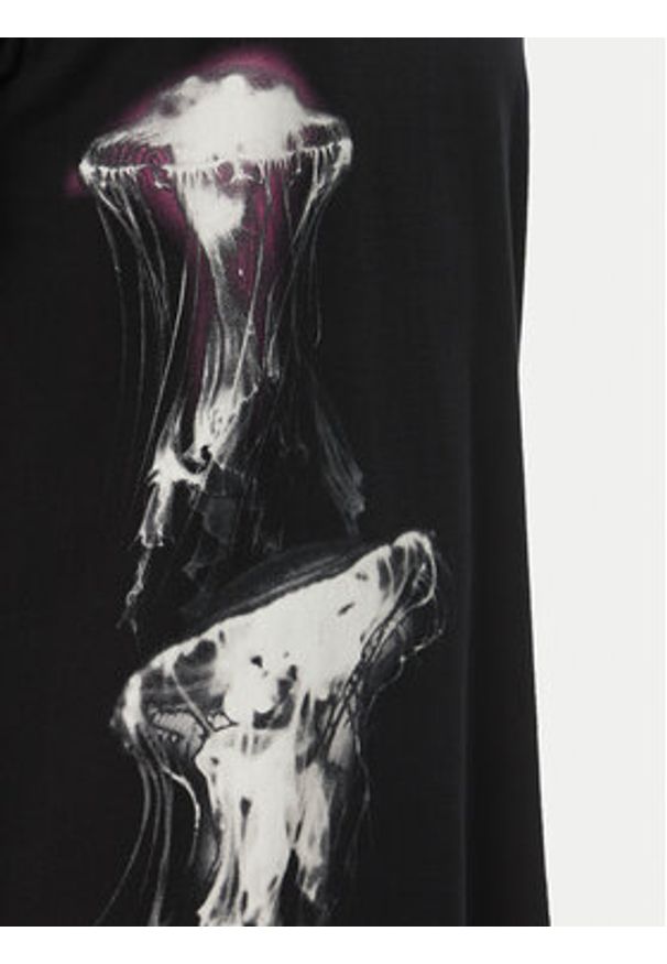 BOSS T-Shirt Te_Jellyfish 50541099 Czarny Relaxed Fit. Kolor: czarny. Materiał: bawełna