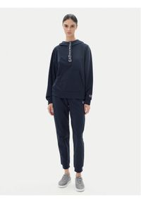 EA7 Emporio Armani Dres 7W000117 AF13135 UB102 Granatowy Regular Fit. Kolor: niebieski. Materiał: bawełna
