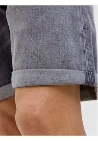 Jack & Jones - Jack&Jones Szorty jeansowe Rick 12269612 Szary Regular Fit. Kolor: szary. Materiał: bawełna