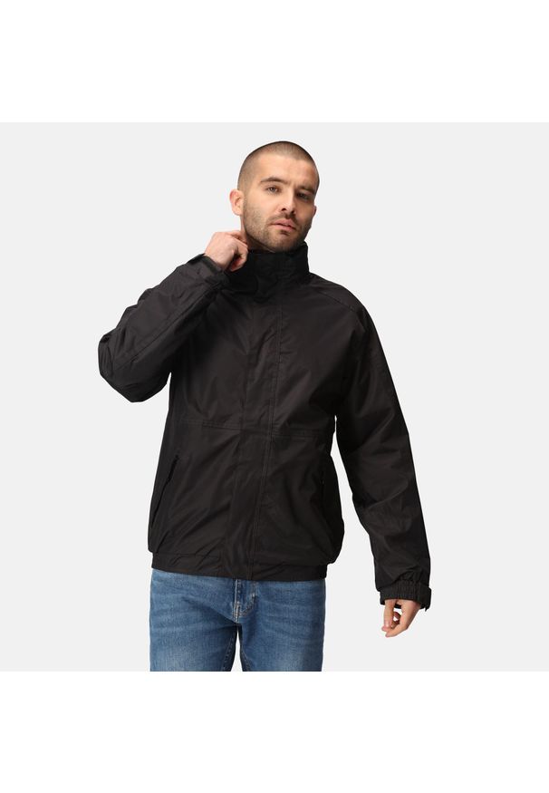 Regatta - Męska wodoodporna ocieplana kurtka Dover. Kolor: szary, niebieski, wielokolorowy. Sezon: zima. Sport: turystyka piesza