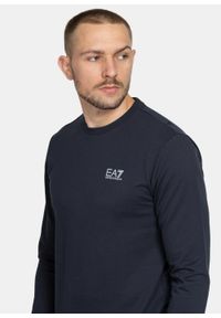 Bluza męska EA7 Emporio Armani (8NPM52 PJ05Z 0578). Okazja: na co dzień. Kolor: niebieski. Materiał: bawełna. Styl: casual, klasyczny, sportowy #4