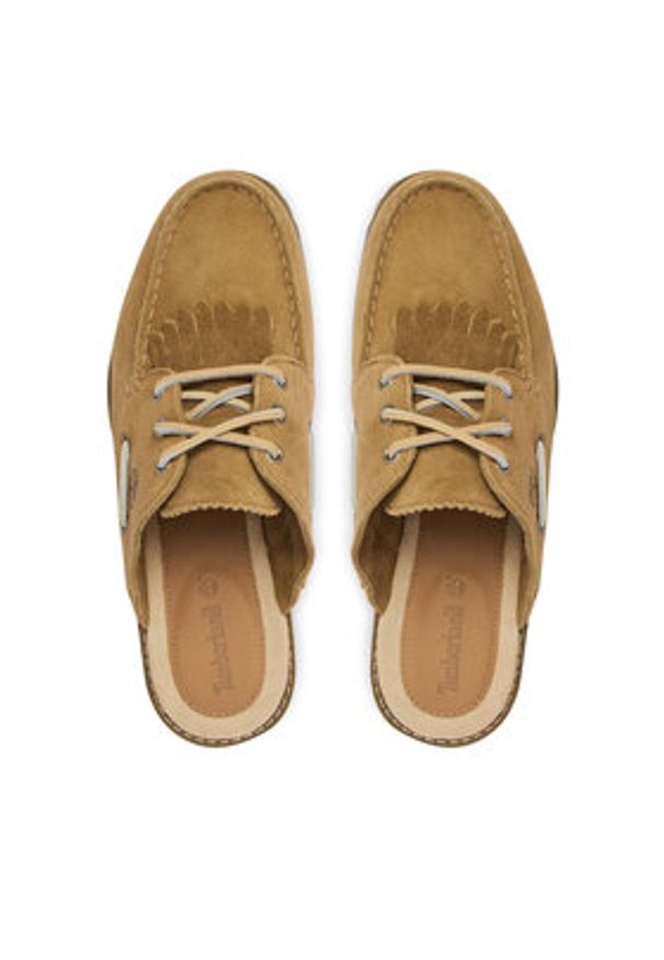 Timberland Klapki Noreen TB0A4198EW11 Beżowy. Kolor: beżowy. Materiał: zamsz, skóra