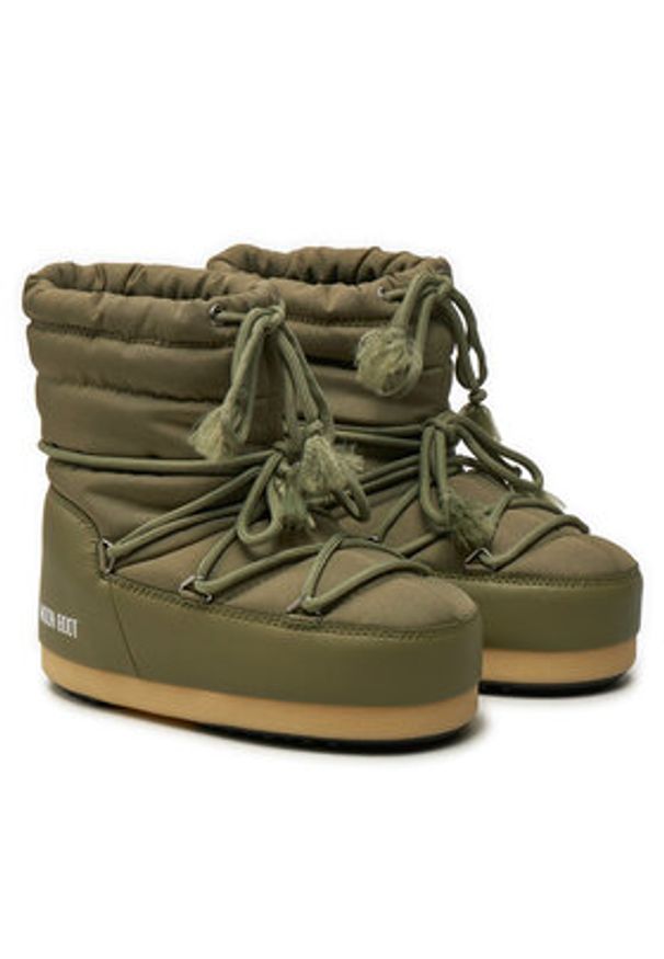 Moon Boot Śniegowce Evx Light Nylon 80D1470010 Khaki. Kolor: brązowy. Materiał: skóra