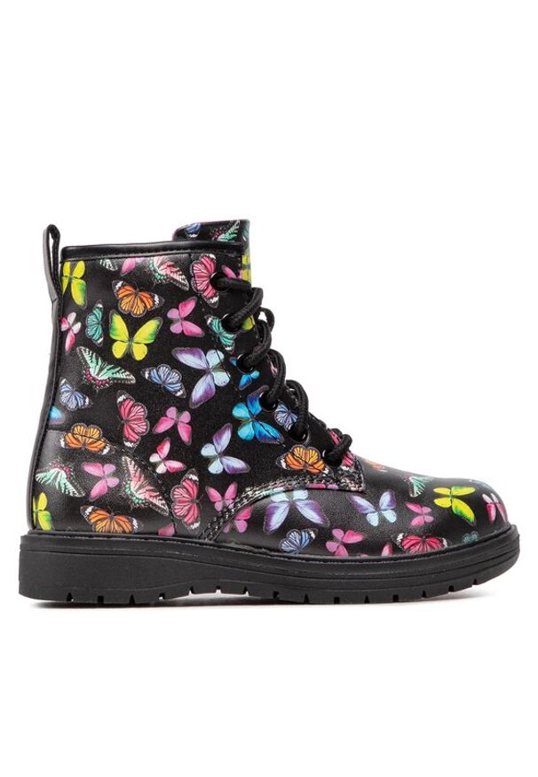 skechers - Skechers Trapery Butterfly Squad 303420L/BKMT Czarny. Kolor: czarny. Materiał: skóra