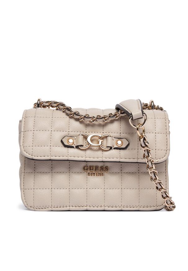 Guess Torebka Nadira Mini HWQG84 24780 Beżowy. Kolor: beżowy. Materiał: skórzane
