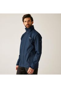 Regatta - Męska kurtka przeciwdeszczowa Matt granatowa. Kolor: niebieski. Materiał: softshell. Sport: turystyka piesza