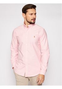 Polo Ralph Lauren Koszula Bsr 710792041 Różowy Custom Fit. Typ kołnierza: polo. Kolor: różowy. Materiał: bawełna #1