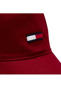 Tommy Jeans Czapka z daszkiem Tjm Elongated Flag Cap AM0AM11692 Czerwony. Kolor: czerwony. Materiał: materiał