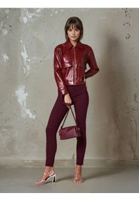 Sinsay - Jeansy skinny - brązowy. Kolor: brązowy