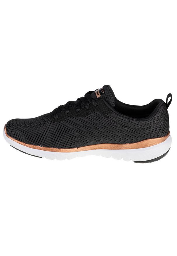 skechers - Buty do chodzenia damskie Skechers Flex Appeal 30. Zapięcie: sznurówki. Kolor: wielokolorowy, czarny, niebieski. Materiał: materiał, syntetyk, tkanina. Szerokość cholewki: normalna. Sport: turystyka piesza