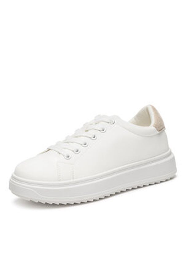 DeeZee Sneakersy AM1114 Biały. Kolor: biały. Materiał: materiał, syntetyk