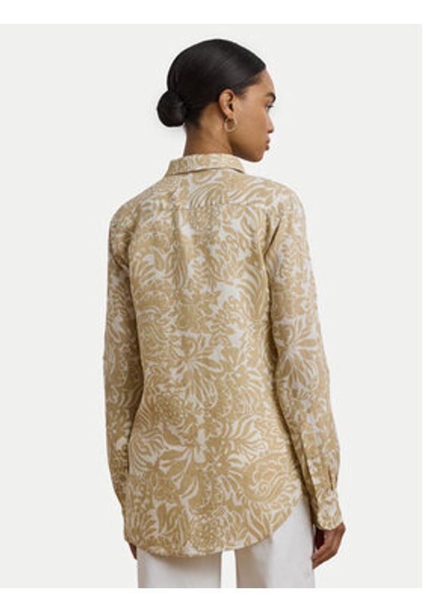 Lauren Ralph Lauren - LAUREN RALPH LAUREN Koszula 200963700002 Beżowy Relaxed Fit. Kolor: beżowy. Materiał: len