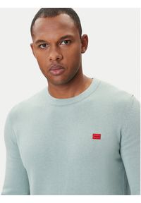 Hugo - HUGO Sweter San Cassius-C1 50475083 Zielony Regular Fit. Kolor: zielony. Materiał: bawełna #3