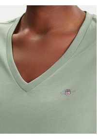 GANT - Gant T-Shirt Shield 4200750 Zielony Regular Fit. Kolor: zielony. Materiał: bawełna #3